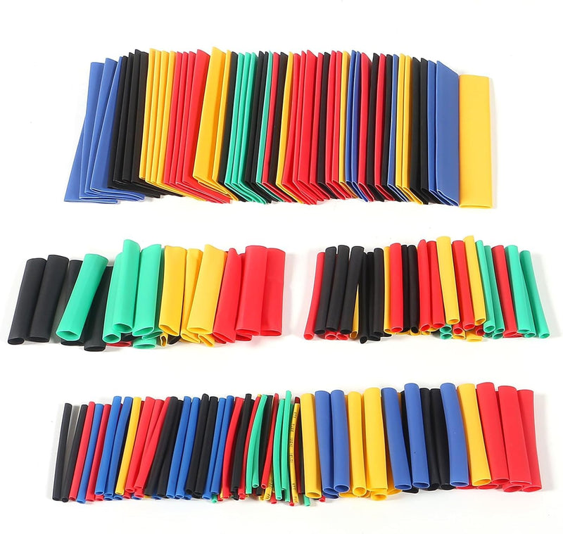 328pcs Heat Shrink Tubing 2:1 Wire Cable Assortment Wrap Waterproof Electrical Insulation Pipe Kit