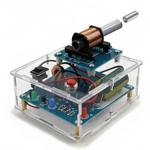 DIY Coilgun Soldering Exercise Set, Electromagnetic Transmitter, Electronic Kit, Shooting Game Set, Soldering Kit, DIY Kit Electronic Kit, Shooting Game Soldering Kit, Mini Voltage Converter Module