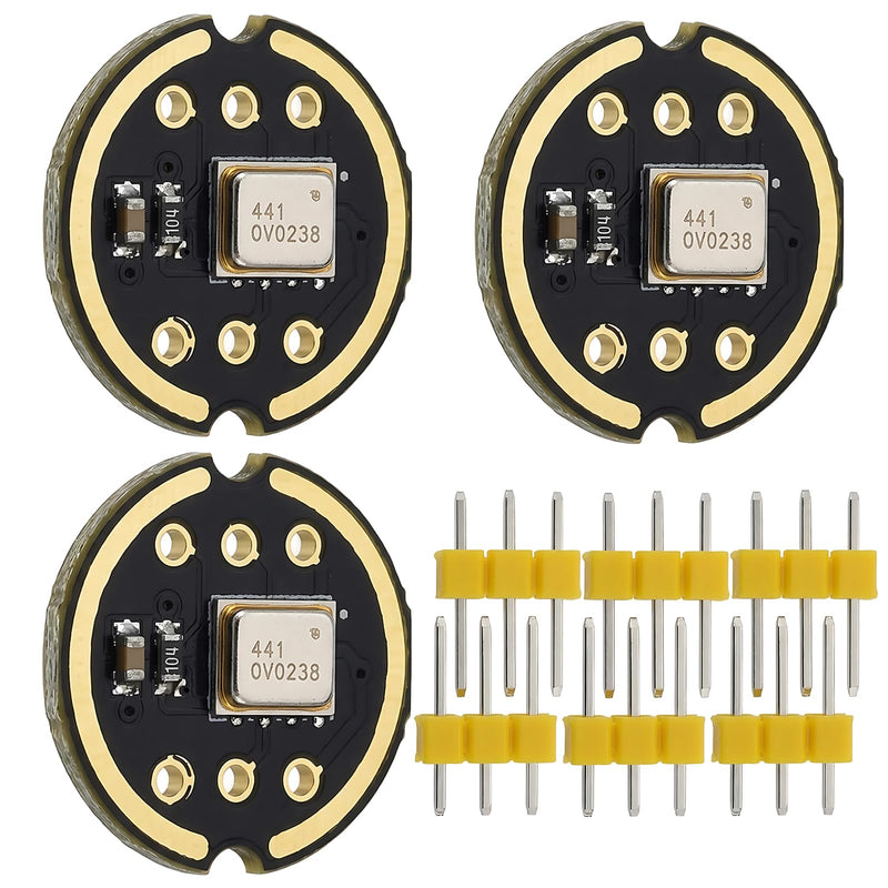INMP441 3 Pack All-Sided Microphone Module, High Sensitivity, Compatible with ESP32 Sensors, Sensor