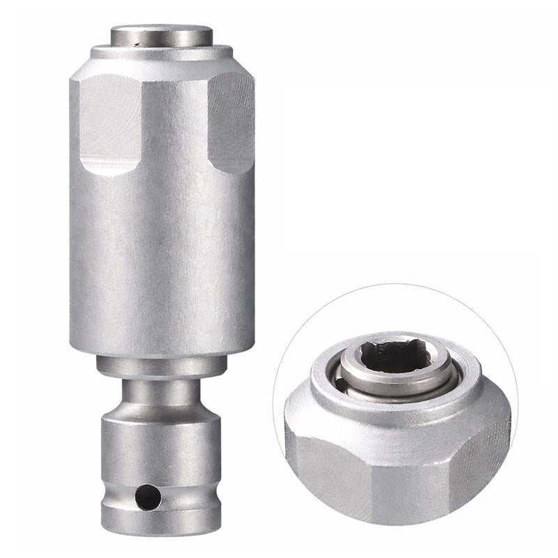 SDS Adaptor for Impact Wrench, 1/2 Inch Square to SDS Plus, Steel Adapter for Drilling and Chiselling with Electric Hammers