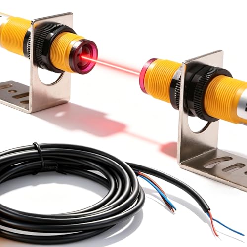 E3F-5DN1-5L Capacitive Sensor 5 m Infrared NPN 6V-36V DC | Pack of 2 photoelectric sensor switches photoelectric normally open for automation conveyor systems