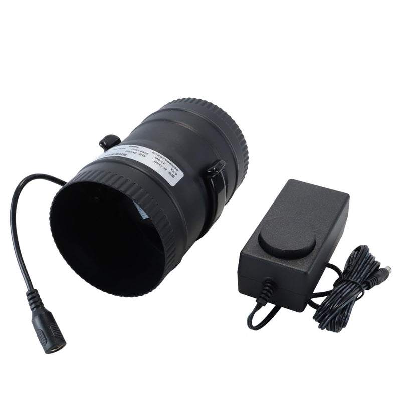 24 V 3 Inch Brushless DC Motor Fan with Variable Frequency, Diameter 75 mm 338Pa 165 M³/H Adjustable Pipe Fan