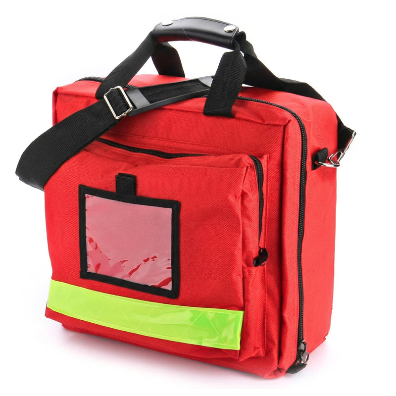 Empty First Aid Bag, Medical Bag, Emergency Bag, Sanitary Bag for Home Care, Vitamins, Doctor, Travel & Emergency, Red