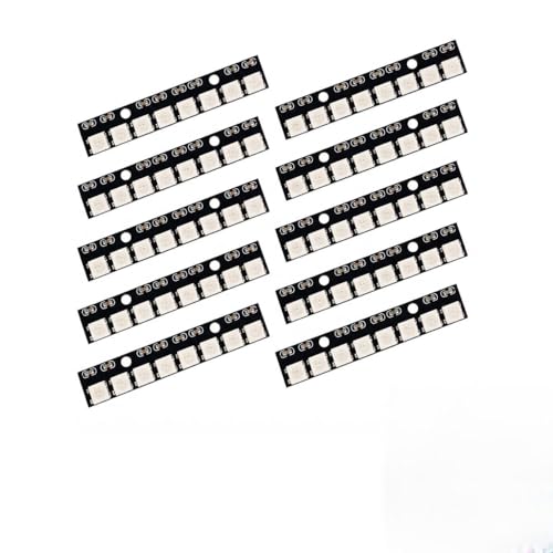 WS2812 RGB LED Module, Programmable L-ED Matrix for Lighting Projects, Digital L-ED Matrix with Integrated Control Logic for DIY Electronics Applications and Flexible Color Display Pack of 12