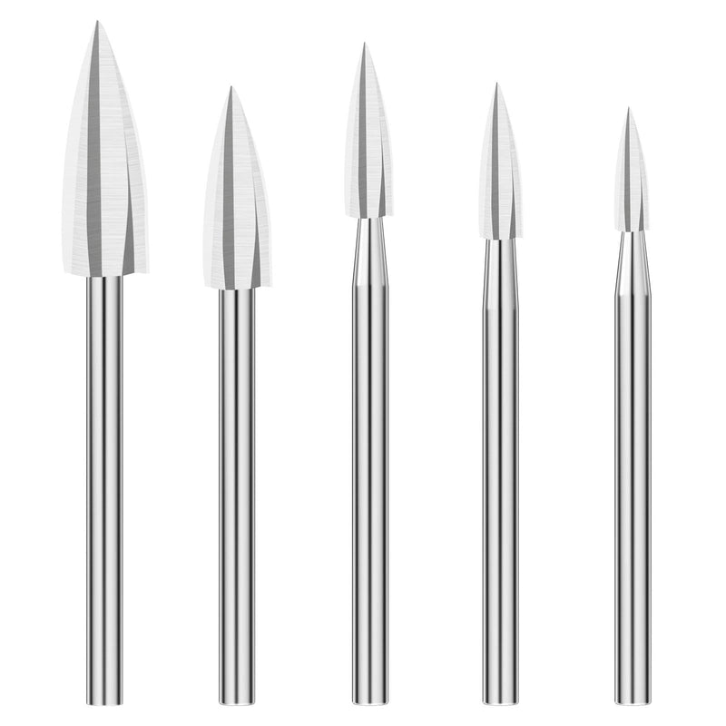 5 Pieces Wood Carving Tool Wood Cutter Wood Carving Drill Bits Set, Carving Drill Wood Carving Tools, Accessories Wood Engraving Tool, Wood Carving Accessories, Wood Carving Drill Bit