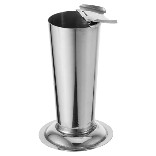 BETOOKY Stainless Steel Instrument Holder - Tapered Tweezers Container Sterilization Bottle Storage Box for Laboratory Cosmetic Tattoo Hairdressing Supplies - Portable and Easy to Clean