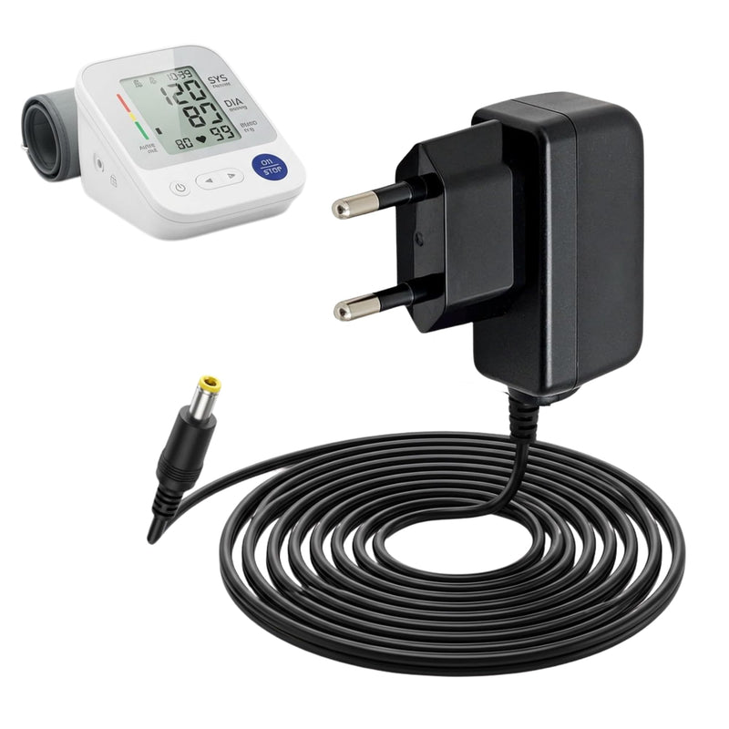 6 V Power Supply Charger for Omron Blood Pressure Monitor Power Adapter Replacement Charging Cable HHP CM01 M2 M3 M4 M5 M6 M7 M8 M9 M300 M400 M500 M700 X2 X3 X4 X7 HEM 7156 Basic Comfort Smart EU Plug