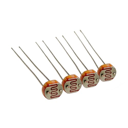 Pack of 30 LDR Photoresistors 5539 5 mm, Light Dependent Resistor for Electronics Projects