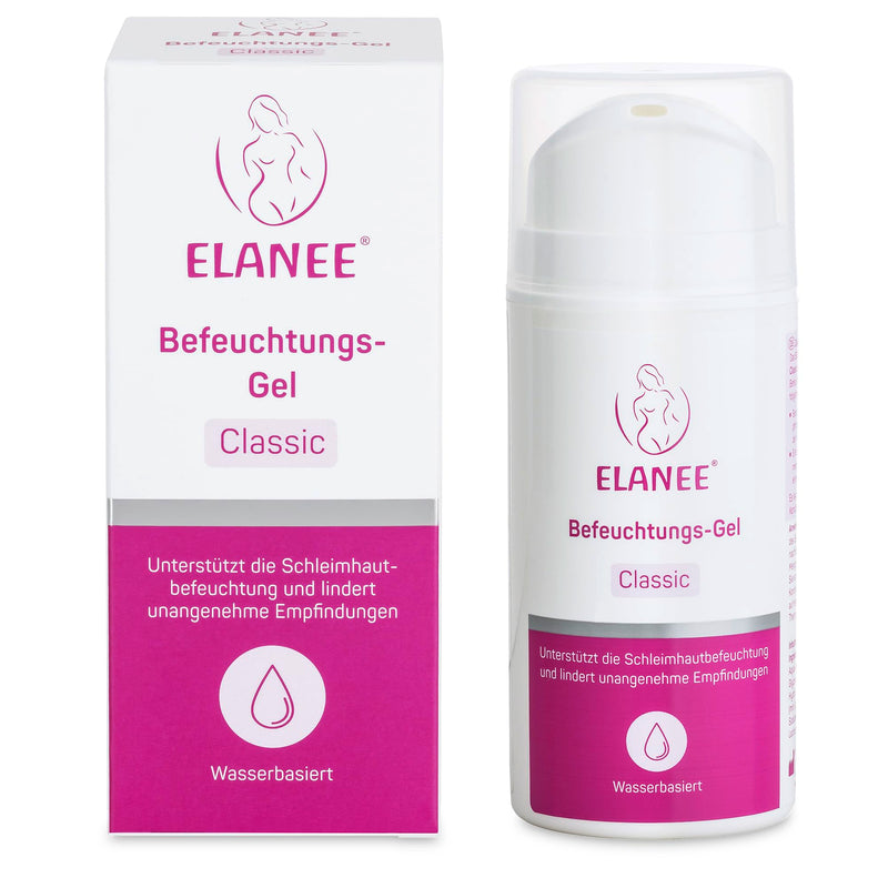 ELANEE Classic Moisturising Gel Condom Suitable 100 ml with Lactic Acid | Medical product: gel to support mucosal moisturisation and relieve unpleasant sensations | water-based