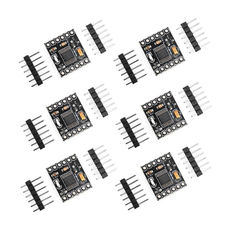 JZK 6 Pack DRV8833 Dual H-Bridge Motor Driver Board - 1.5A 2 Channel DC Motor Controller Module, Extremely Small, 3V-10V Input