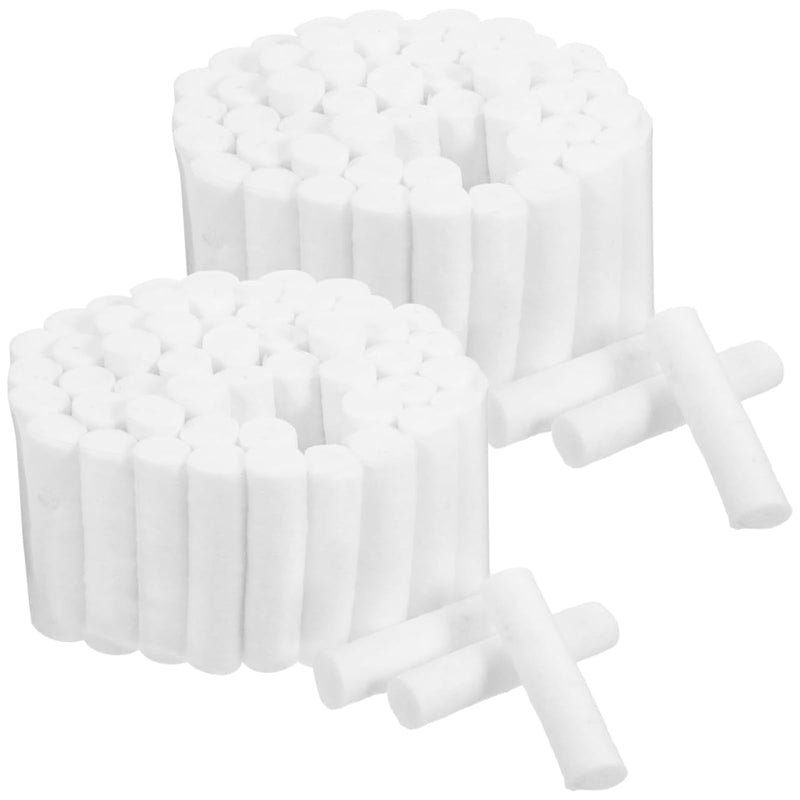 Nosebleed Stopper, Pack of 100 Gentle Nose Tampons, Highly Absorbent Cotton Rolls, Easy to Remove, Aid for Wound Care in the Home and Sports