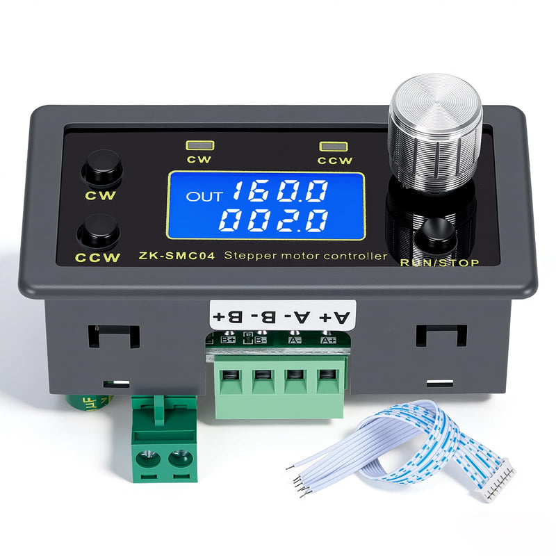 Stepper Motor Driver Controller 6.6A Stepper Motor Control Integrated Board for NEMA 17/23/34 Motor Forward/Reverse Pulse Speed Angle Control Module TTL Serial Communication