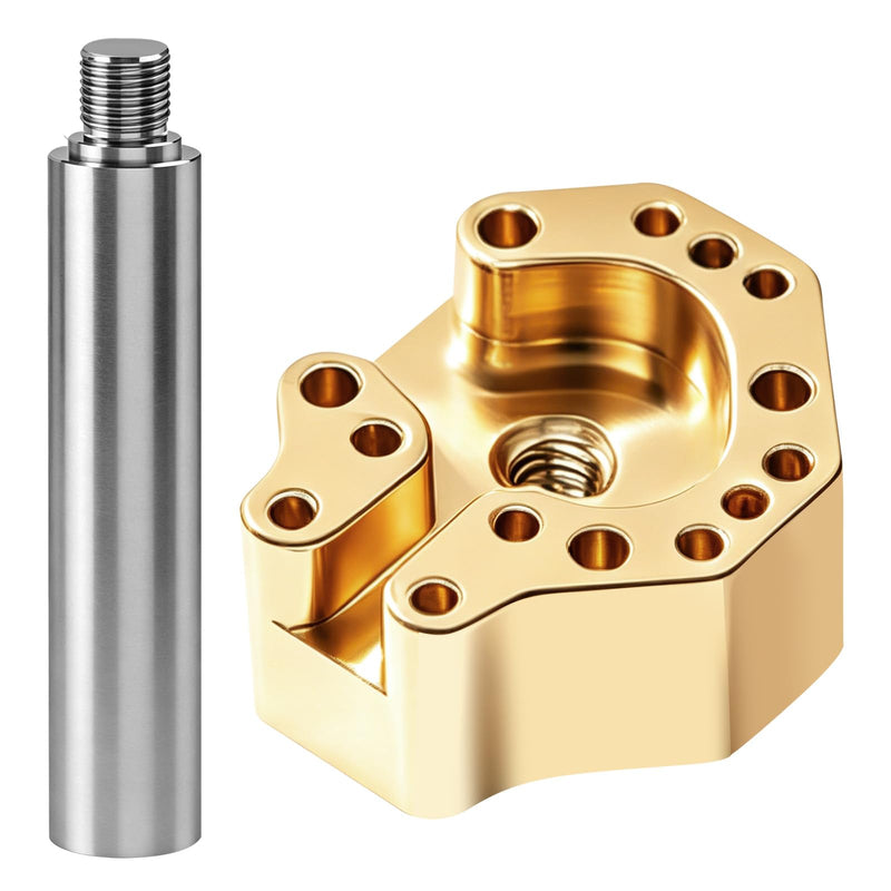 2 Pieces Joystick Soldering Tips with Adapter Fit for One & Switch Controller for PS5, PS4 and Xbox Series X/S, Multi-Hole, Chrome Plated Copper, Fast Heat Conduction, High Precision Alignment