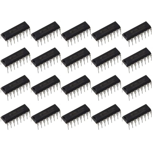 PENGLIN 20pcs ULN2003APG ULN2003AN NPN Transistors 7 Circuit Darlington Driver 500mA 50V HFE 1000 16 Pin | Darlington driver with 7 circuits, 500 mA, 50 V, HFE: 1000, 16-pin
