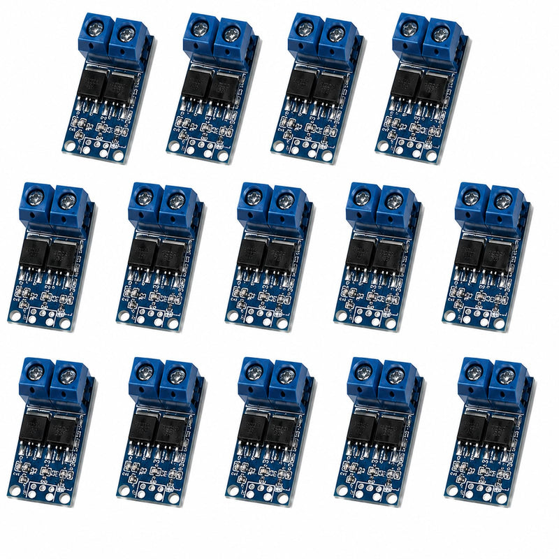 16pcs DC 5V-36V 400W FET Trigger Switch Drive Module Board, Dual MOSFET Switch Drive Module with High Performance Output, Driver Module PWM Control Board for Microcontroller, Driver Module