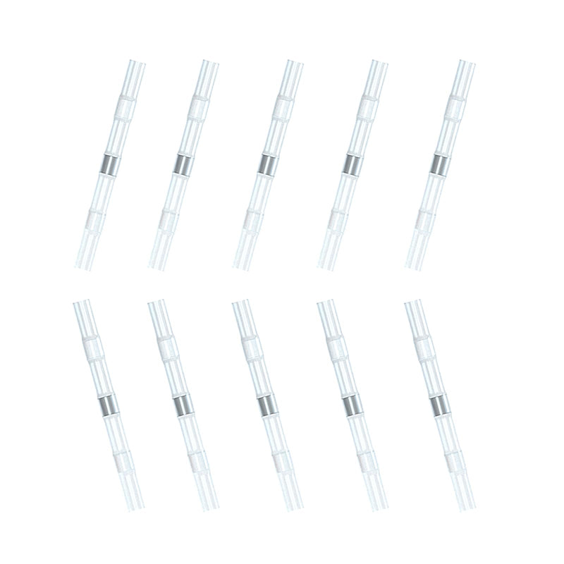 Pack of 50 Cable Connectors, Solder Connectors with Heat Shrink Tubing, 26-24AWG (0.25 mm²-0.34 mm²), Waterproof Shrink Connectors, Heat Shrink Welding Butt Connectors (50 Pieces White in Bags STT white (0.25 mm² - 0.34 mm²) Quantity Pack - A