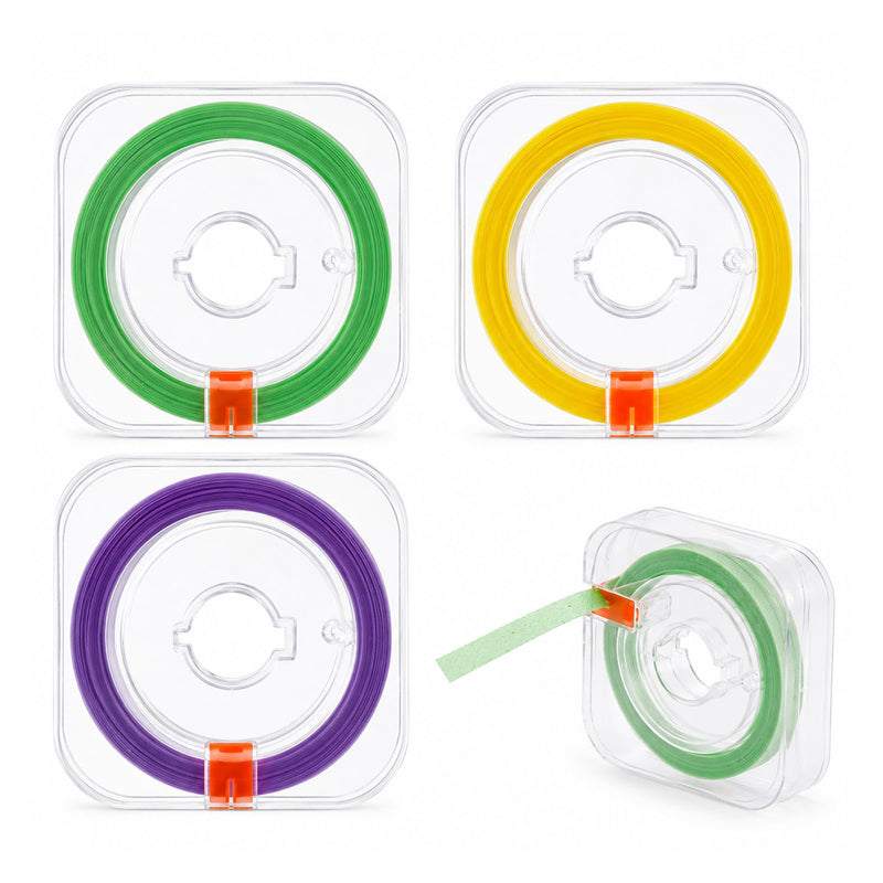 3 Rolls of Tooth Sandpaper for Interdental Spaces, Tooth Sandpaper for Interdental Spaces, Coloured Tooth Sandpaper, (4 mm x 6 m)