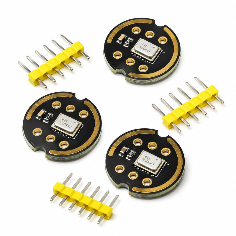 INMP441 Digital Microphone Module, INMP441 MEMS Digital I2S 24-Bit, Omnidirectional, High Sensitivity Compatible with Arduino ESP32 DSP for IoT Audio Recording, Pack of 3