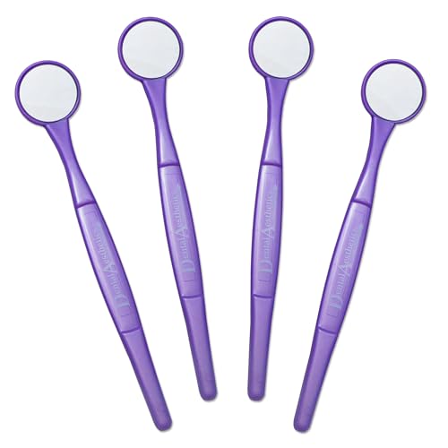 4 x Dental Mirrors ~ Oral Care (4 Purple)