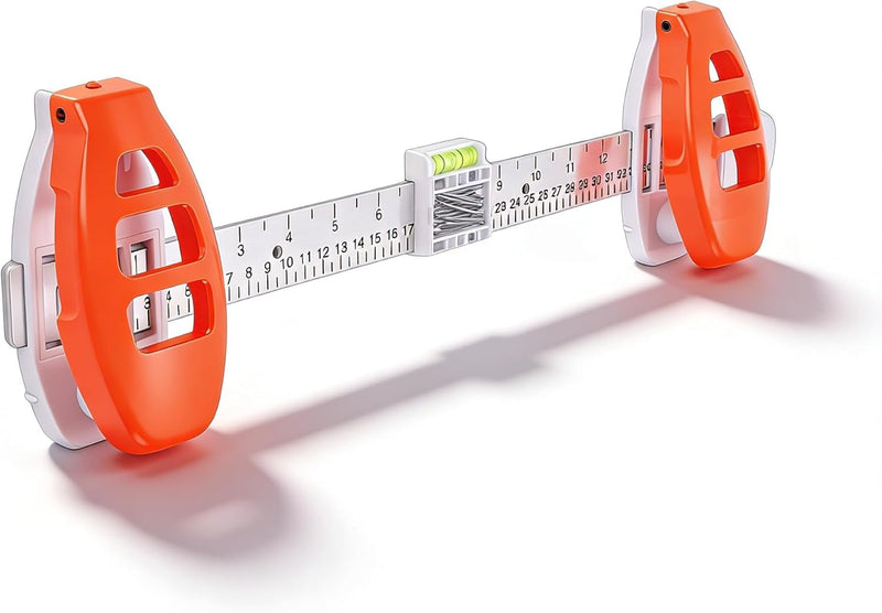 Level Ruler Picture Hanging Tool with Spirit Level, 3-in-1 Precision Ruler with Marking Function, with Built-in Spirit Levels, Perfect for Aligning Frames, Mirrors, Shelves and Wall Art