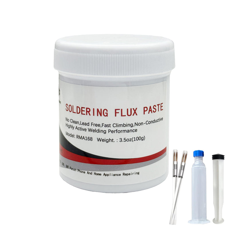 No Clean Solder Paste Flux (3.5oz/100g), BGA Solder Flux Paste, Electronic Flux Pastes for BGA/IC/CPU/PCB/SMD Solder