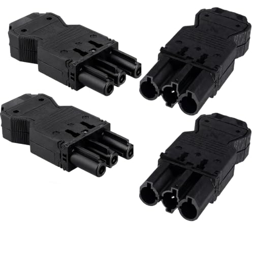 Inlet Plug 4 Pieces Compatible with Wieland GST18 for LED Light Strips