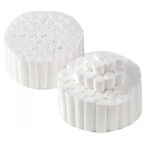 Pack of 300 Nasal Tamponade, 3.8 x 1 cm Nosebleed Stopper, Nampons Against Nosebleeds, Percent Highly Absorbent Cotton Rolls, Soft Gauze Rolls for Emergency or Accident (B)