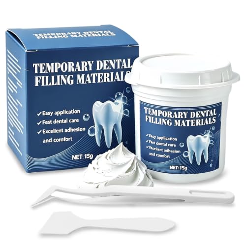 Temporary Dental Filling Material, Tooth Repair and Pain Relief, Self-Hardening Temporary Teeth Filling, Ensure Emergency Care for Teeth, Easy to Use, 15g