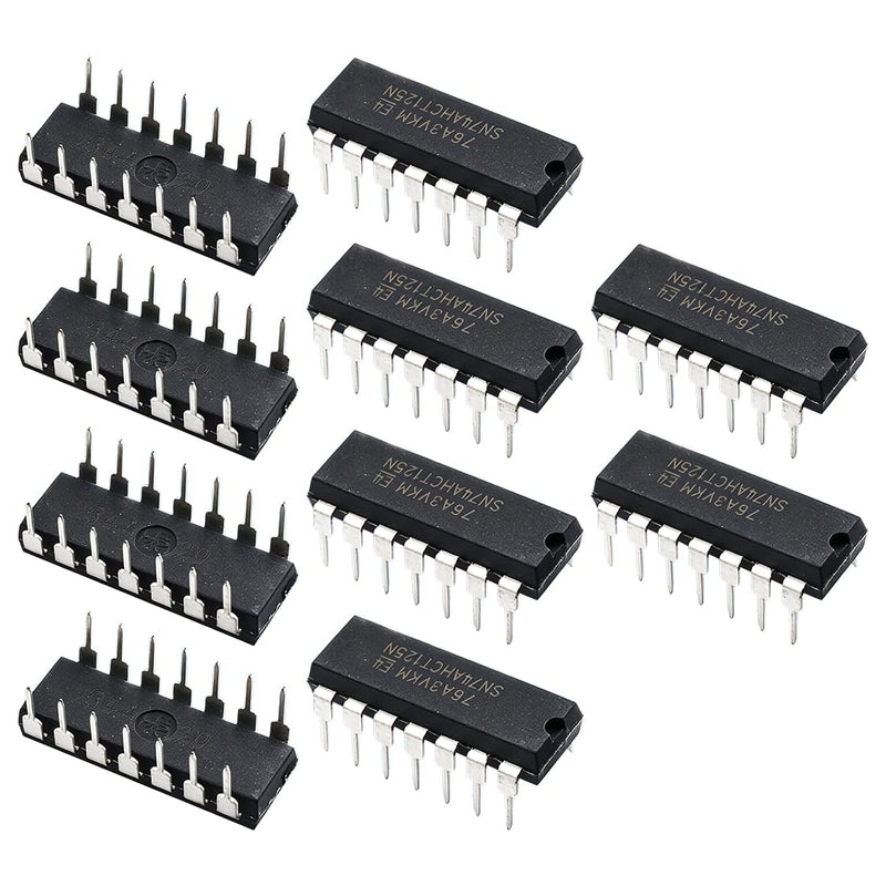 SN74AHCT125N SN74AHCT125 74AHCT125 Quadruple Bus Buffer Gate with 3 State Outputs IC DIP-14 Pack of 10