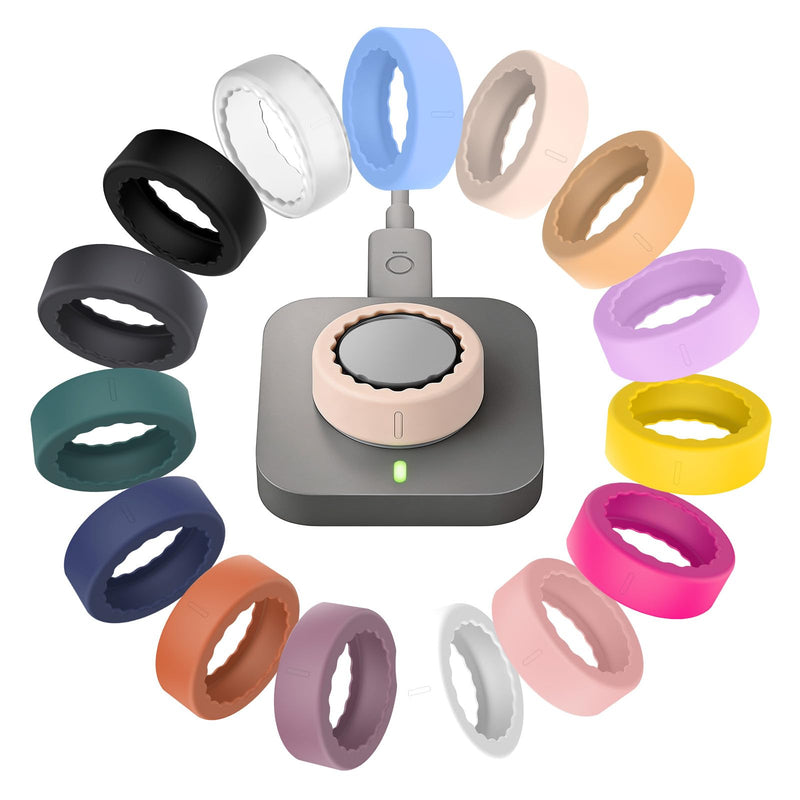 BO&DQQ 15er Pack Smart Ring Silikon-Schutzhülle Kompatibel mit Oura Ring Gen 5 - Anti-Kratzschutz, elastische Hülle für Männer & Frauen Accessoires 15 Pack Gen 5 (Size 10/11/12/13/14/15)