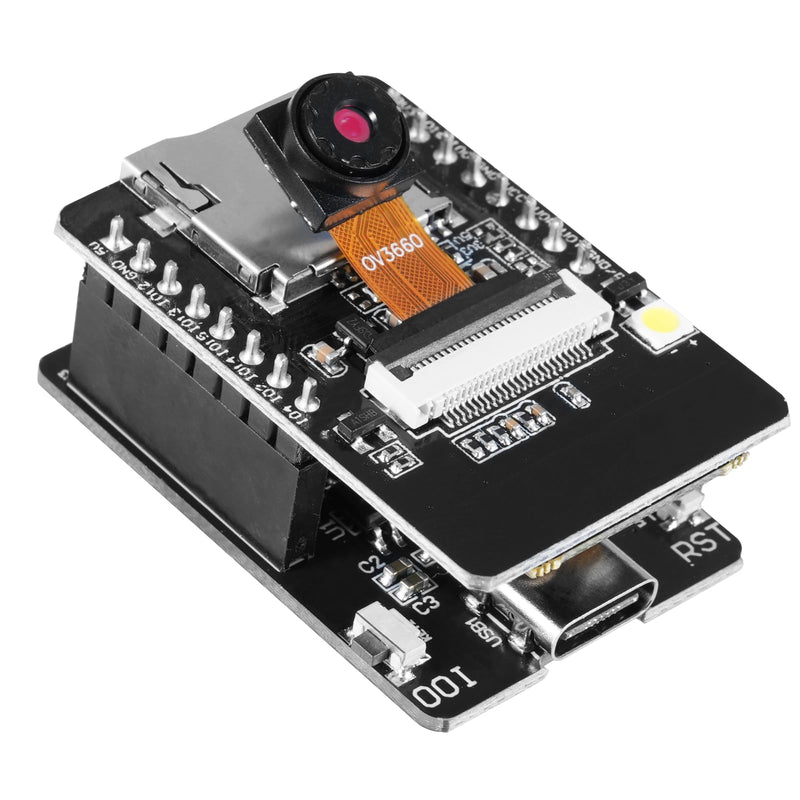 for ESP32 CAM Module, for ESP32 USB-C ESP32 Cam Development Board, ESP32-CAM-MB 8M with DC 5V Dual-Core, OV3660 Camera, TF Card Module, Compatible with Arduino