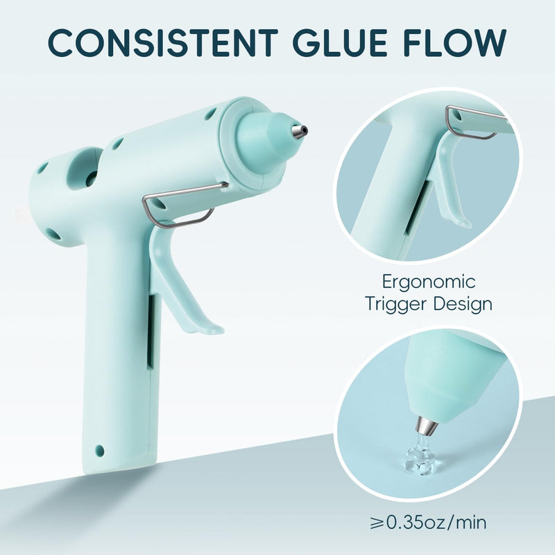 [Australia - AusPower] - Hot Glue Gun, Mini Hot Glue Gun Kit with 30 Glue Sticks, Consistent Flow, Fast Heating& Ergonomic Design for School Arts& Crafts, DIY Projects and Home Repairs& Decoration 20W Hot Glue Gun 