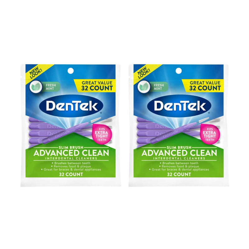 [Australia - AusPower] - DenTek Complete Clean Easy Reach Floss Picks, Advanced Fluoride Coating, Mouthwash Blast Flavor, 75 ct. (Pack of 2) 75 Count (Pack of 2) 
