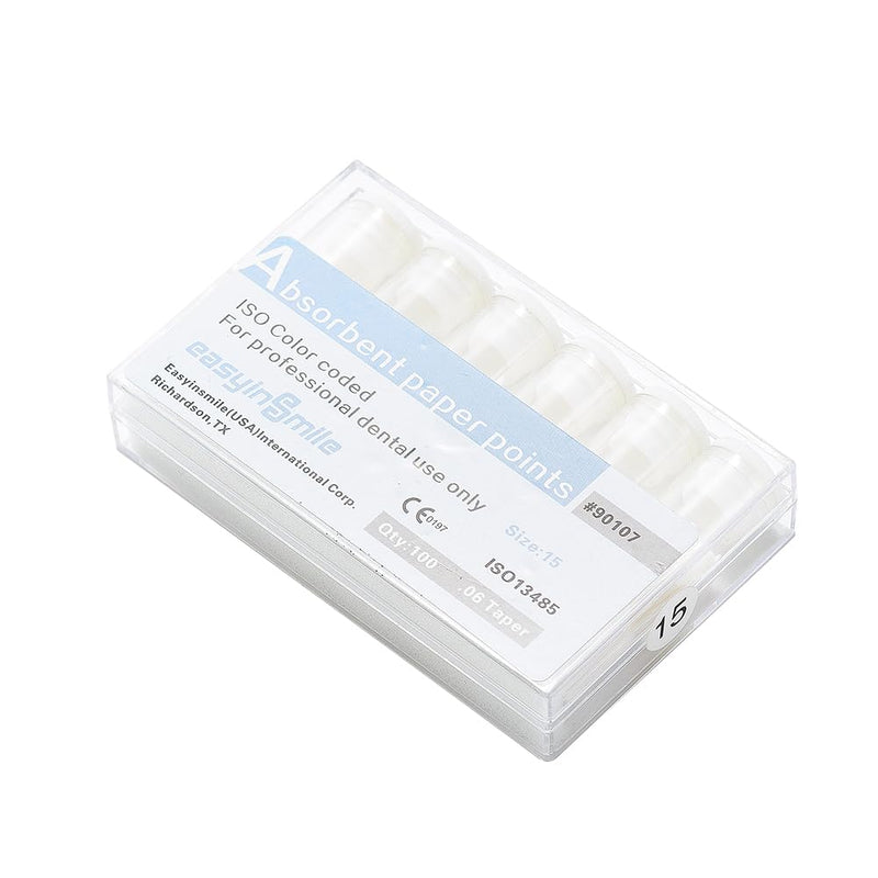 [Australia - AusPower] - Dental Absorbent Paper Points Color Coded .02/.04/.06 Tapper For Root Canal Endodontic (.06 Taper, 15) .06 Taper #15 