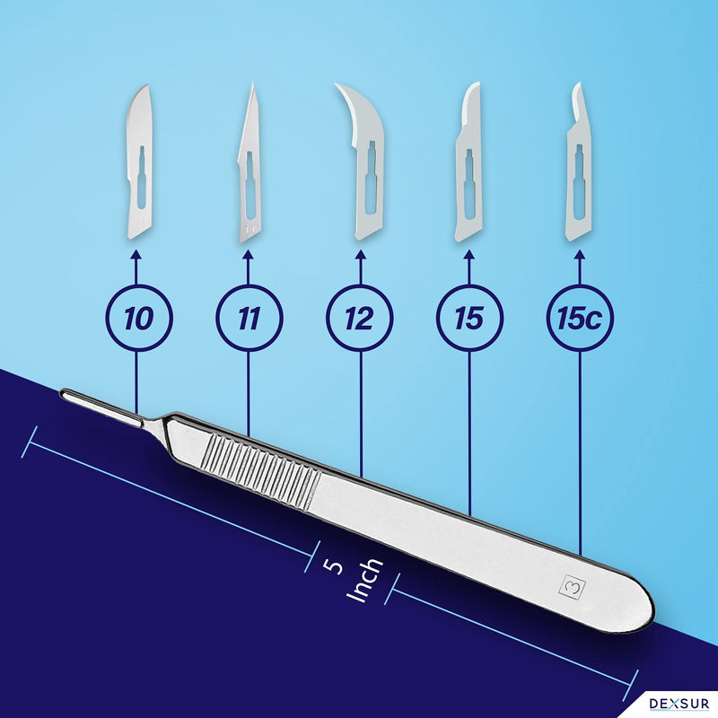 [Australia - AusPower] - Scalpel Handle # 3, Premium Quality, Rust Proof Stainless Steel Scalpel Knife Handle, Lightweight and Durable, Fits Surgical Blades No. 10, 11, 12, 13, 14 and 15 #3 