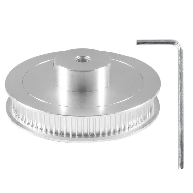 [Australia - AusPower] - DIANN 80T Pulley Synchronous Wheel 5mm Bore GT2 Timing Belt Pulley 80 Teeth Compatible with Voron 2.4 3D Printer 6mm Width Belt Silver 