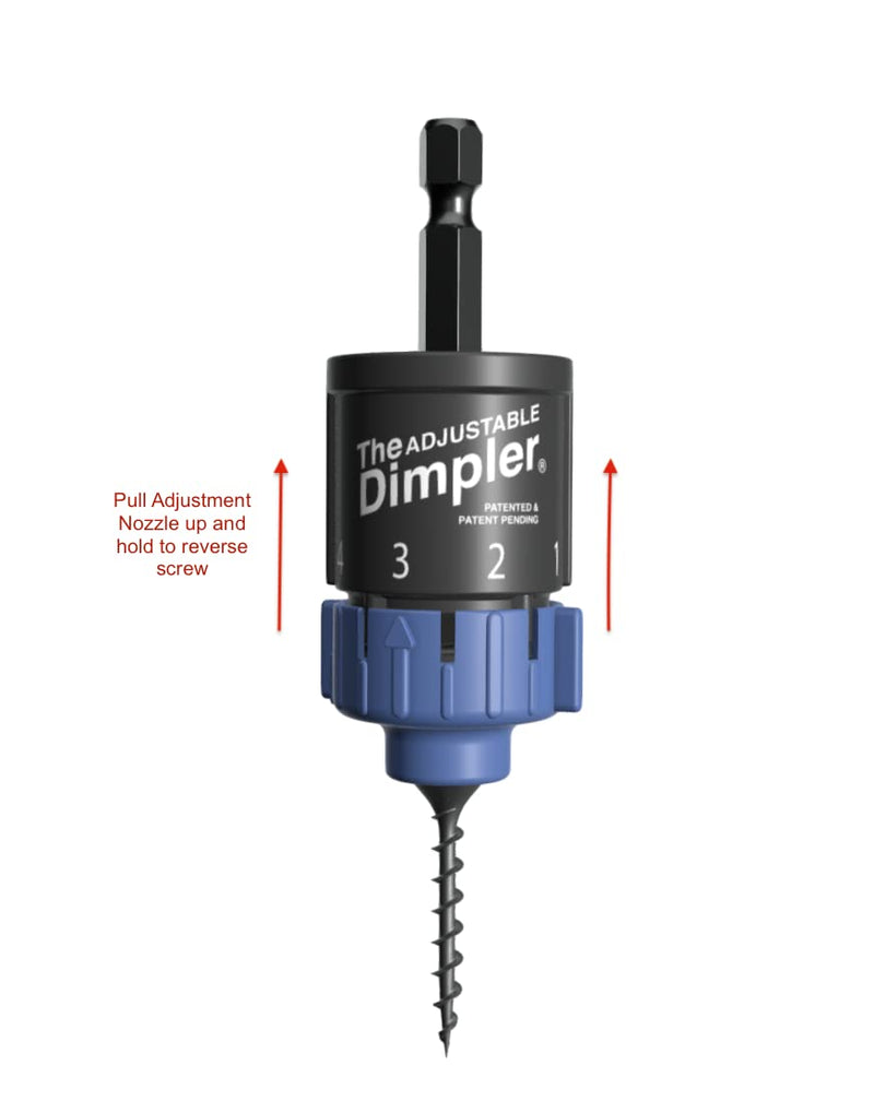 [Australia - AusPower] - Adjustable DIMPLER ® Drywall Bit - Perfect for Converting Electric and Impact Drills into a Drywall and Deck Screw Gun holds the screw with a Powerful Magnet. 