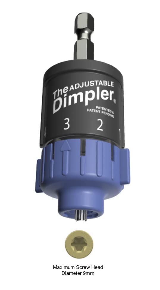 [Australia - AusPower] - Adjustable DIMPLER ® Drywall Bit - Perfect for Converting Electric and Impact Drills into a Drywall and Deck Screw Gun holds the screw with a Powerful Magnet. 