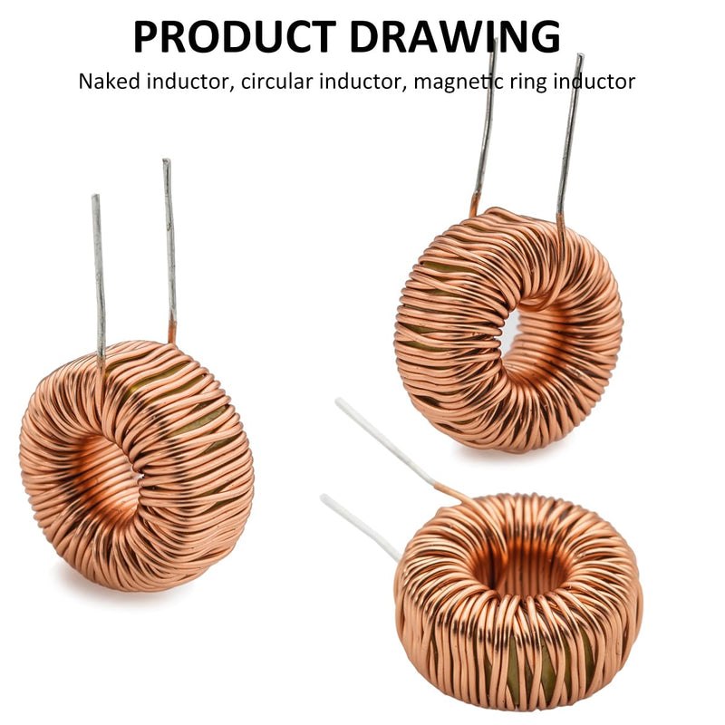 [Australia - AusPower] - 20 Pcs Toroid Core Inductor Copper Wire Wind Wound 100uH 6A Coil for LM2596-100uH 