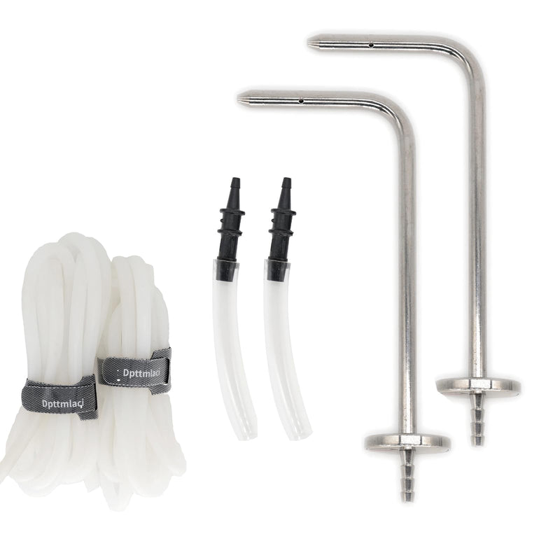 [Australia - AusPower] - Static Pressure Probes Kit for HVAC,2xStatic Tubes with Magnet, 2xSilicone Soft tubes(1.8m),2 Manometer Tube Adapter/Fitting 3/16" to 5/16 Static pressure probes kit 