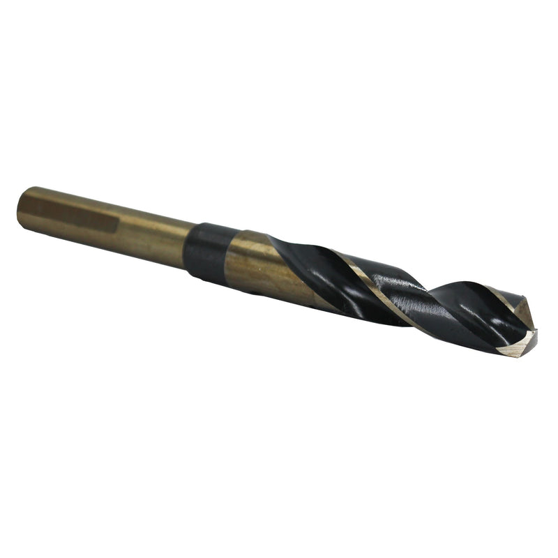 [Australia - AusPower] - Drill America 5/8" Reduced Shank High Speed Steel Black & Gold Contractor Drill Bit with 3-Flat 1/2" Shank, KFD3F Series 5/8" 
