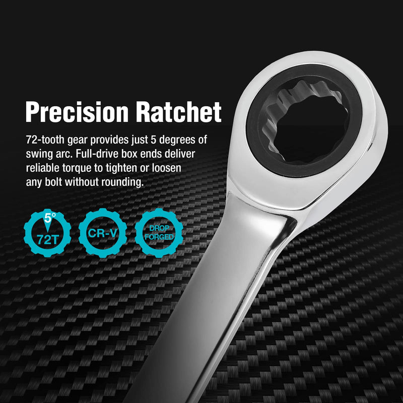 [Australia - AusPower] - DURATECH 10mm Extra Long Ratcheting Wrench, Metric, CR-V Steel 