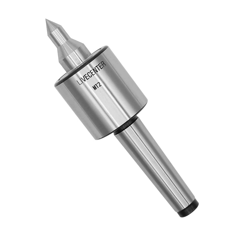 [Australia - AusPower] - MT2 Live Center 2MT 60 Degree Morse Taper 2 Live Center 220 LB Load Capacity Precision 0.000197'' CNC Long Spindle Lathe Tool 