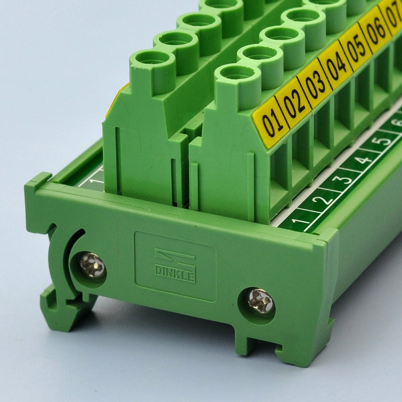 [Australia - AusPower] - Electronics-Salon DIN Rail Mount 20 Position 30A / 300V Screw Terminal Block Distribution Module. 