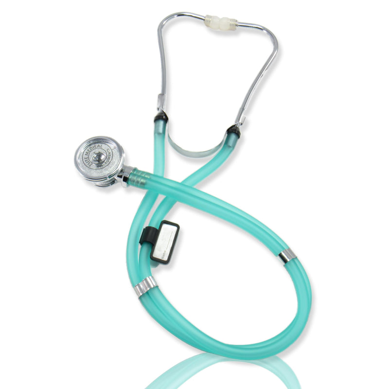 [Australia - AusPower] - EMI Deluxe Sprague Rappaport Dual Head Stethoscope - Sea Foam (Translucent) - Perfect for Nurses, EMTs, and Medical Professionals 