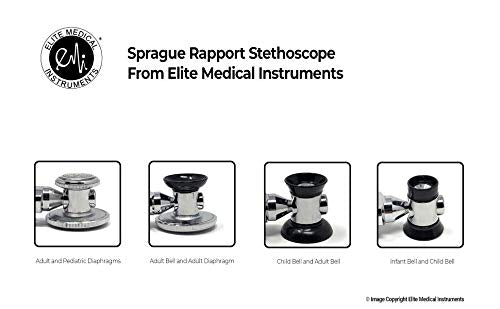 [Australia - AusPower] - EMI Deluxe Sprague Rappaport Dual Head Stethoscope - Sea Foam (Translucent) - Perfect for Nurses, EMTs, and Medical Professionals 