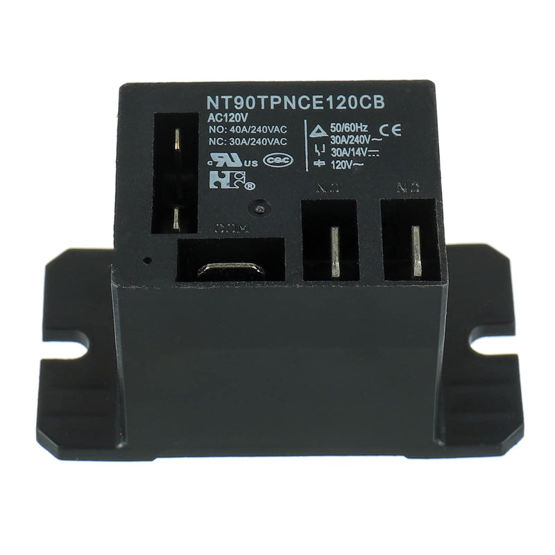 [Australia - AusPower] - NT90-AC120V-10X Power Relay AC 120V Coil 120 VAC 30A SPDT(1NO 1NC) with Flange Mounting and 10 Quick Connect Terminals Wires Mini Relay(Pack of 2pcs) 