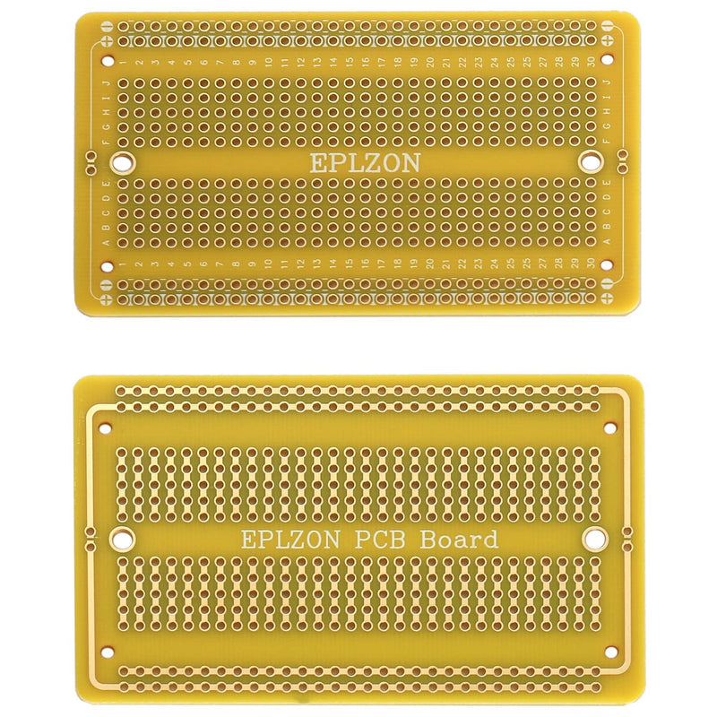 [Australia - AusPower] - 10 Pcs Solderable Breadboard PCB Board Gold-Plated Solder Breadboard for DIY Electronics Projects Apply to Soldering Projects 3.5"x2.05" (Yellow) Yellow 