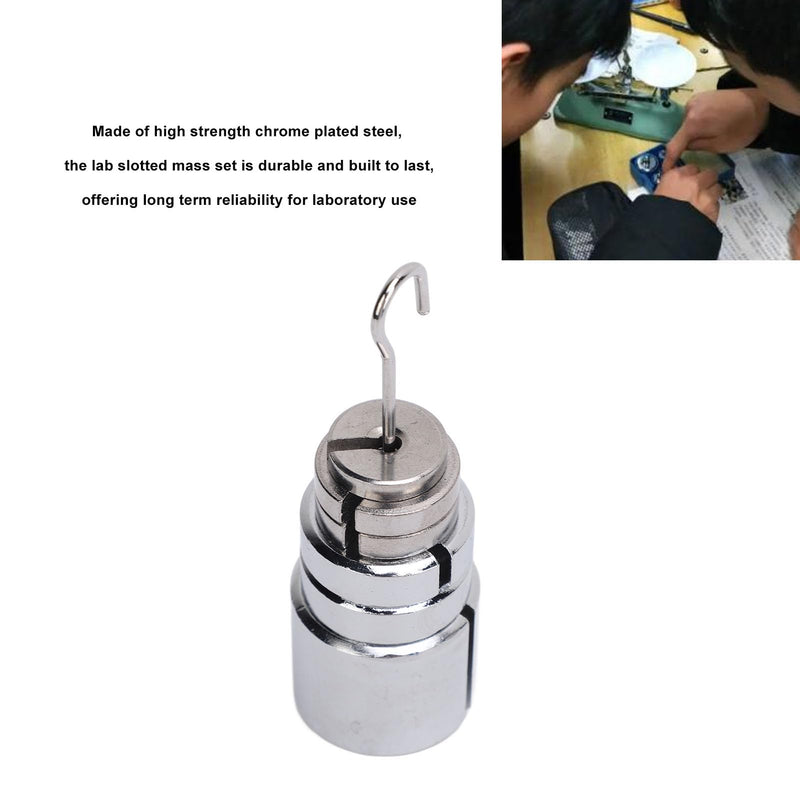 [Australia - AusPower] - Precision Steel Slotted Mass Set 200g 50g 20g 10g with Metal Hanger Lab Calibration Weights Educational Tools 