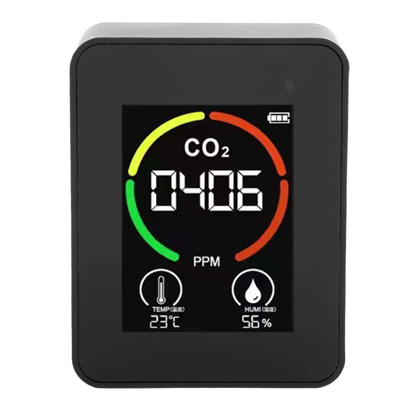 [Australia - AusPower] - Air Quality Detector, 3 in 1 CO2 Meter Air Quality Sensor USB Charger TVOC Tester for Home Use 